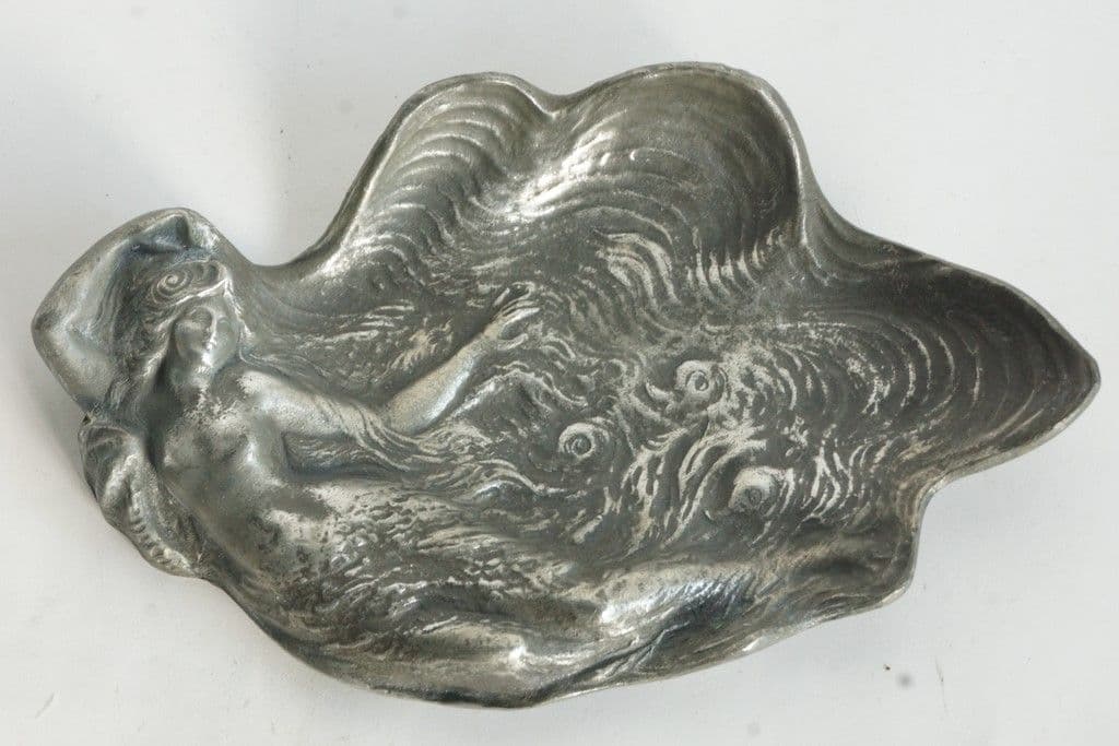 Coupelle Femme coquillage Art Nouveau